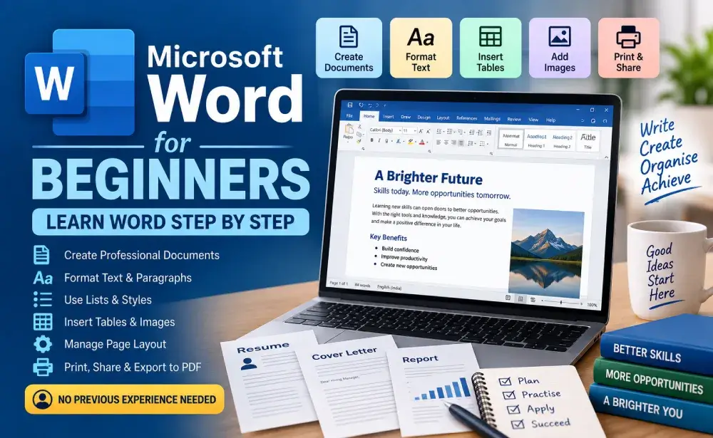 Microsoft Word for Beginners: Learn Word Step by Step